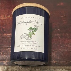 Midnight Citrus Scented Candle - Blue